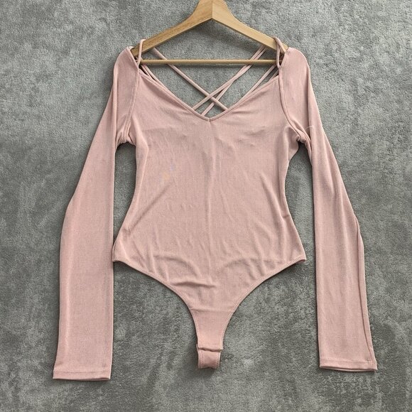 Free People Tops - Free People Intimately Shirt Womens Large Dont Be Cross Blush Pink Top Thong